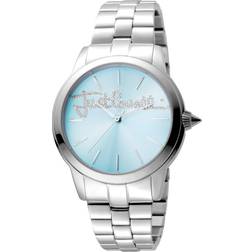 Just Cavalli Womens JC1L006M0065 LOGO WoMens Ice Blue Silver One Size