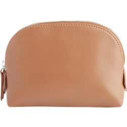 Royce New York Compact Cosmetics Bag - Tan