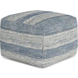 Simpli Home Clay Pouffe 14"