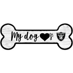 Fan Creations Las Vegas Raiders NFL Dog Bone Wall Décor