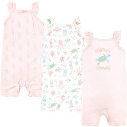 Hudson Infant Girl Cotton Rompers - Turtley Adorable