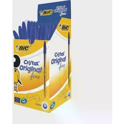 Bic Cristal Fine Ballpoint Pen Blue PK50