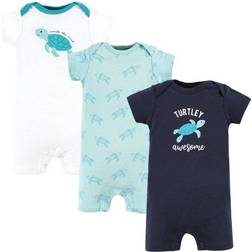 Hudson Infant Boy Cotton Rompers - Sea Turtle