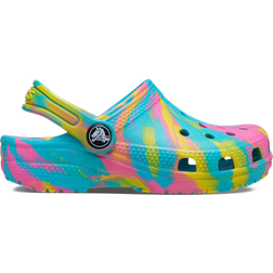 Crocs Kid's Classic Marbled Clog - Digital Aqua/Multi