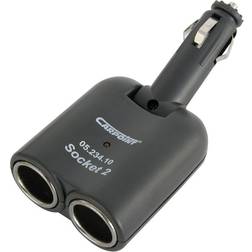 Carpoint Dobbelt strømudtag 1-fra2