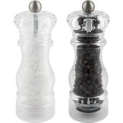 Grunwerg G-MILL Round Pepper & Salt Mill 2 Piece 14cm Spice Mill