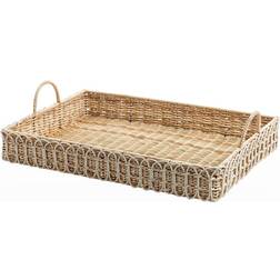 Juliska Provence Rattan Rectangular Tray, Whitewash Bandejade servicio