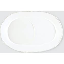 Vietri Lastra Oval Tray White Bandejade servicio