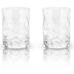 True Viski Raye Gem Crystal Clear Drink Glass