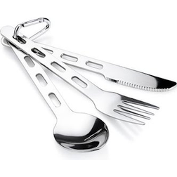 Gsi Outdoors Glacier Stainless 3-Piece Set Bestiksæt