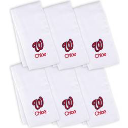 Chad & Jake Infant White Washington Nationals Personalized Burp Cloth