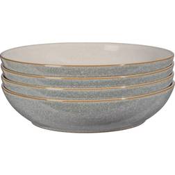 Denby Elements Pasta Light Grey 4 Piece Set Soup Bowl