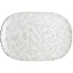 Denby Assiette Modus Marble 17.5x26 cm Blanc Plat de service