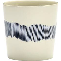 Serax Coffee Feast 25 CL White Swirlstripes Blue Str NO_SIZE Uden Hank hos Magasin Hvid Kop