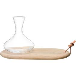 LSA International Wine Oak Cheese Board & Wine Carafe Caraffa per Vino