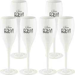 Koziol Cheers Welcome Baby Champagneglas