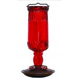 PerkyPet Antique Bottle Hummingbird Feeder Red 24 oz Water Bottle