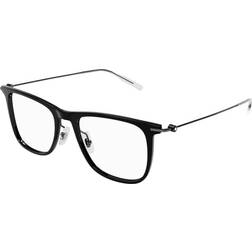 Montblanc MB 0206O 001, including lenses, SQUARE Glasses, MALE