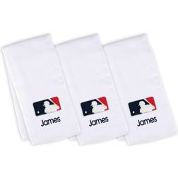 Chad & Jake Infant White MLB Personalized Burp Cloth