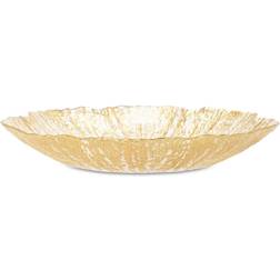 Vietri Rufolo Glass Gold Salad Assiette