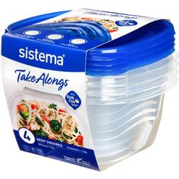 Sistema Takealongs Medium Square Pack of 4 Køkkenudstyr