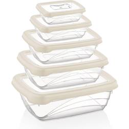 Herzberg 5 stykker Bio Saver Box Set Elfenben Køkkenudstyr
