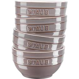 Staub Stentøj Skålsæt 4-dele ancient-grey Skål