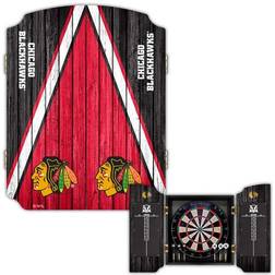 Victory Tailgate Chicago Blackhawks Dartboard Cabinet Board Game