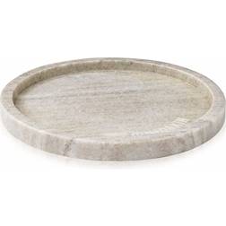 Humdakin Rond En Marbre Ø22 cm Brun Plateau de service 22cm