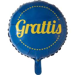 Grattis folie ballon