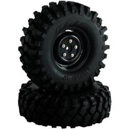 Absima 1:10 Crawler Complete wheels Offroad V Block Crawler Black 2 pc(s)