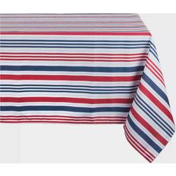 Design Imports Patriotic Stripe Tablecloth Multicolour (213.36x152.4cm)