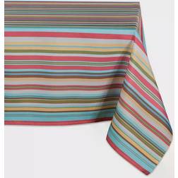 Design Imports Summer Stripe Tablecloth Multicolour (213.36x152.4cm)