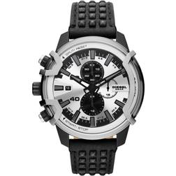Diesel DZ4571 Griffed Silverfärgad/Läder Ø48 mm