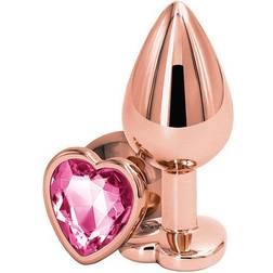 NS Novelties Rose Gold Pink Heart Medium