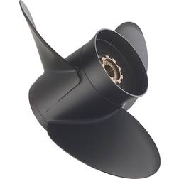 Quicksilver Black Diamond Aluminum Propeller 3-Blade RH with Rubber Hub