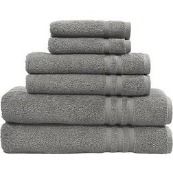 Linum Home Textiles Denzi 6-pack Bath Towel Gray (137.16x60.96cm)
