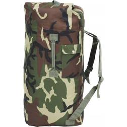 vidaXL Duffeltaske i militærstil 85 l camouflage