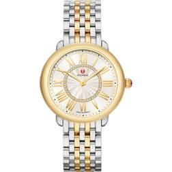 Michele Serein Mid Two-Tone 18K Gold Diamond Dial (MWW21B000148)