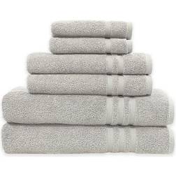 Linum Home Textiles Denzi 6-pack Bath Towel Gray (137.16x68.58cm)