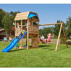 Jungle Gym Lektorn Barn Gunga/Sand/Blå Rutschkana