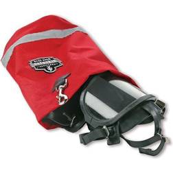 Red Nylon Gear Duffel Bag,L