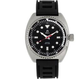 Shield Dreyer Herrenuhr mit Taucherarmband Schwarzes Silber