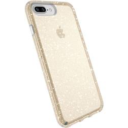 Speck Presidio Clear Plus Glitter Case iPhone 8 Plus Clear Gold Glitter