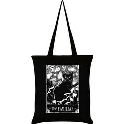 Deadly Tarot The Familiar Tote Bag (One Size) (Black/White)