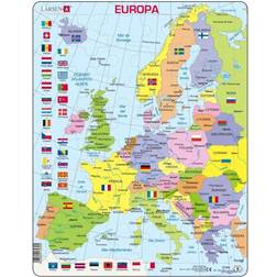 Larsen Political Map of Europe Spanish 48 Pieces