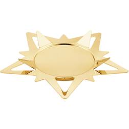 Georg Jensen Star Pillar Gold Candle Holder 1.9cm