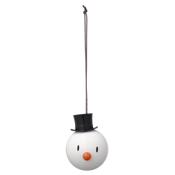 Hoptimist Snowman Ornament, Hvid Juletræspynt 2stk