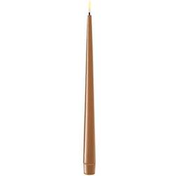 Deluxe Homeart Caramel LED Kertelys med Lak, 2 stk (28 cm) LED-lys 2stk