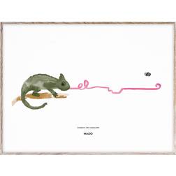 Paper Collective Mado Charlie The Chameleon 50x70 Cm Munken Lynx Papper Vit Poster